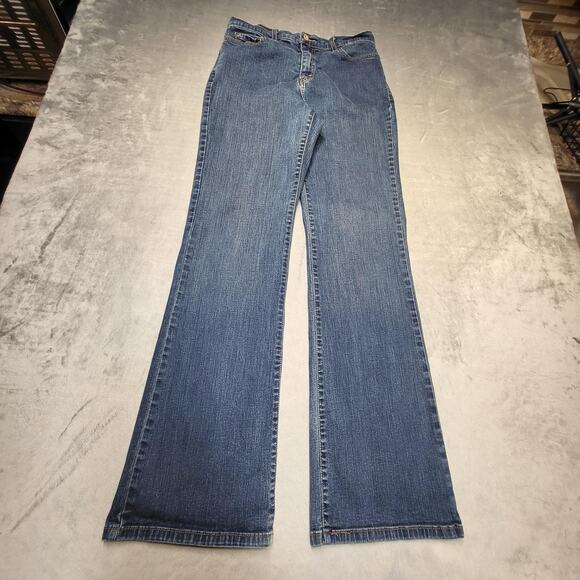 Levi's 512 Jeans Womens 12 Blue Boot Cut Perfectly Slimming Stretch Medium Wash - Picture 1 of 12